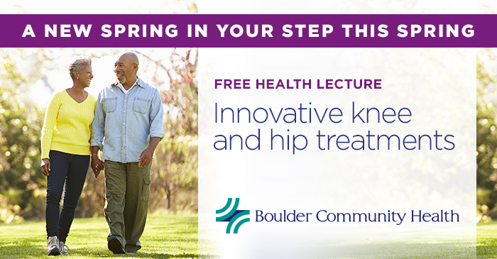 FREE HEALTH LECTUREInnovative knee and hip treatments